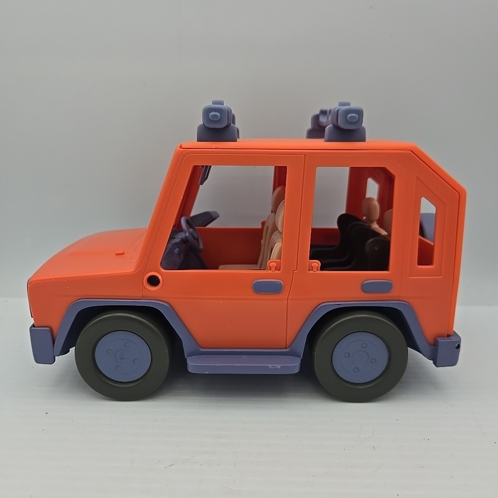 BLUEY Heeler Jeep 4WD FAMILY VEHICLE CAR By Moose Toys Car Orange‎